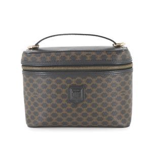 CELINE Black Leather Vanity Bag